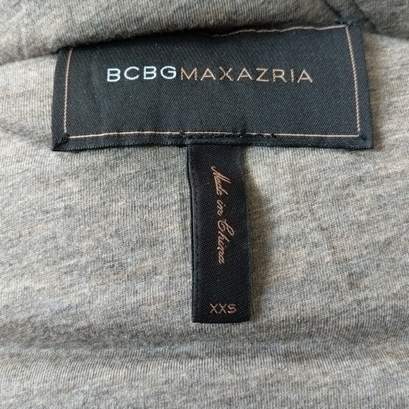 BCBG Grey Melange Hooded Puffer Vest - Picture 10 of 11